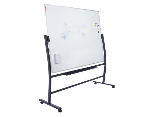 Quadro branco rocada vitrificado magnetico com suporte dupla face 90x120 cm , Rocada , 153683 , 8427951687449